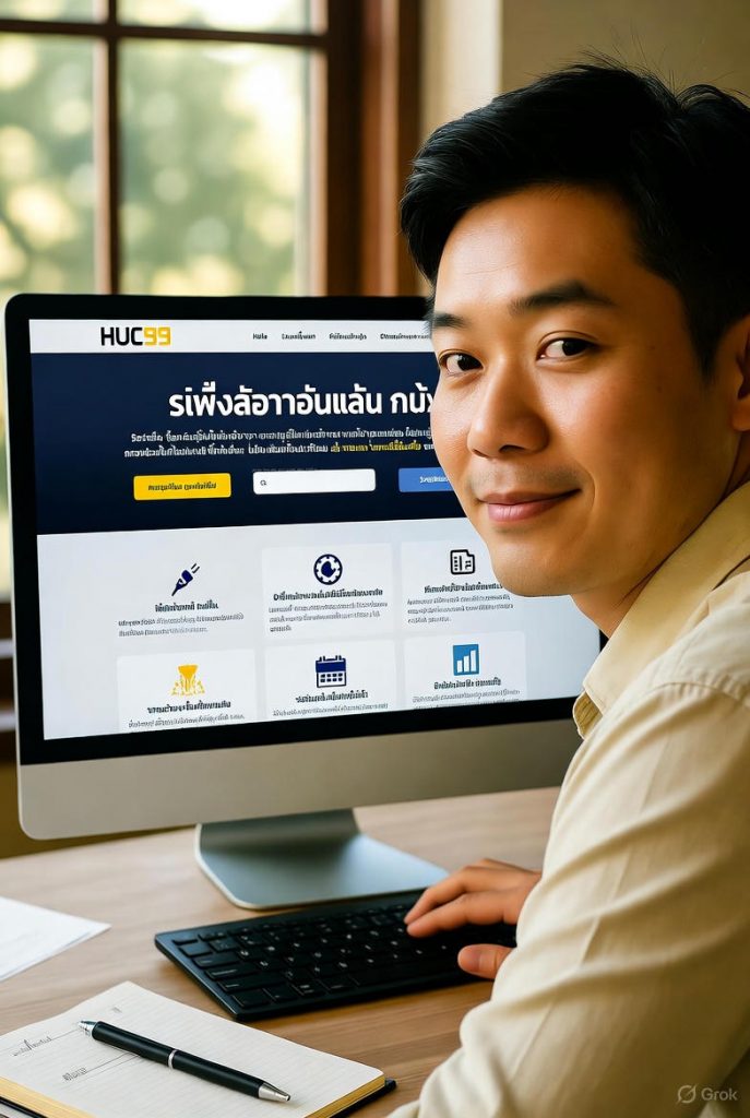 ชายชาวไทยมั่นใจจัดการเคล็ดลับเล่นพนันออนไลน์บนคอมพิวเตอร์ ผ่านเว็บ HUC99 พร้อมเครื่องมือจัดการงบและรีวิวจากฟอรัมไทย